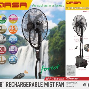 Qasa 18” Rechargeable Mist Fan